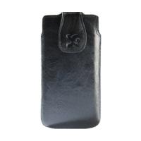 SunCase Leather Case Wash Black (Nokia Lumia 820)