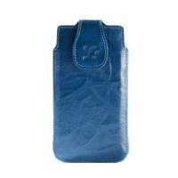 SunCase Leather Case Blue (Huawei Ascend G510)