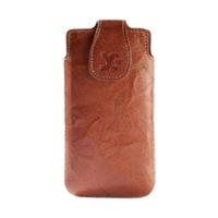SunCase Leather Wash Case brown (HTC One S)