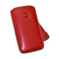 SunCase Leather Case Red (Nokia Asha 309)