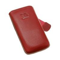 SunCase Leather Case Red (Samsung S5230)