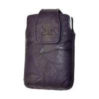 SunCase Leather case wash purple (Sony Ericsson Xperia mini pro)