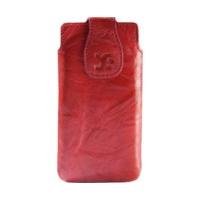 SunCase Leather Case Wine Red (Nokia Lumia 820)