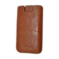 SunCase Leather Case Wash Brown (LG Optimus L7 II)