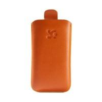 suncase leather case orange nokia lumia 610