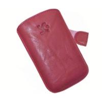 SunCase Leather Case Wash Pink (Samsung Champ Deluxe)