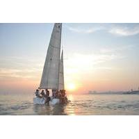 sunset sailing in mumbai harbour