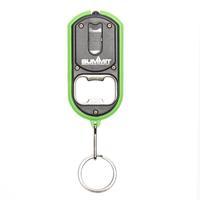 summit led torch bottle opener keyring green green