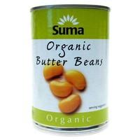 suma organic butter beans 400g