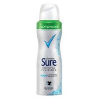 Sure Women Crystal Invisible Aqua Antiperspirant Deodorant Compressed 125ml