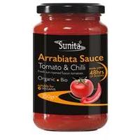 sunita organic arrabiata sauce 350g