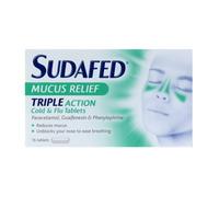 Sudafed Mucus Relief Tablets 16s