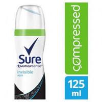 Sure Motionsense Invisible Aqua (Compressed) - Pack of 125ml