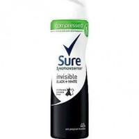 Sure Motionsense Invisible Black and White (Compressed) - Pack of 75ml