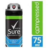 Sure Men Motionsense Cobalt Dry Antiperspirant Spray - Pack of 75ml