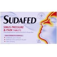Sudafed Sinus Pressure And Pain Tablets