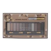 Sunkissed Natural Palette 12 x Eyeshadow + Eyelid Primer + 2 x Double-Ended Applicator