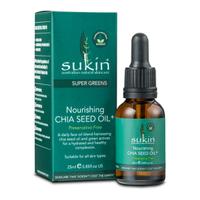 sukin super greens nourishing chia seed oil 25ml