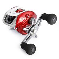 Super Casting Low Profile 121 BB Baitcasting Left-handed Fishing Reel (Red)