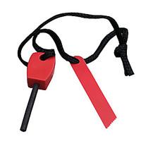 Survival Magnesium Stick with Nylon Rope and Iron Ignition (Random Color)