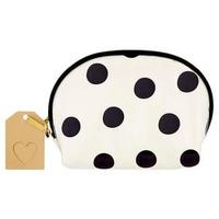 Superdrug Dots Round Top Cosmetic Bag