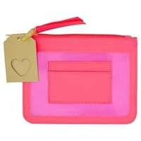 Superdrug Pvc Wallet With Cardholder Neon Pink