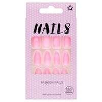 Superdrug Fake Nails Stiletto Pink, Pink