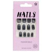 superdrug black oval fake nails black