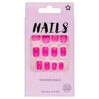 superdrug short square fake nails mauve pink