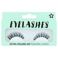 Superdrug False Eyelashes - Extra Volume 407 Black, Black