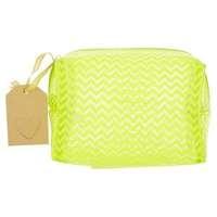 Superdrug Pvc Organizer With Zigzag Lime