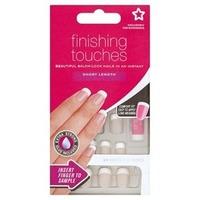Superdrug Finishing Touches Fake Nails Short Pink, Clear