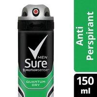 sure men quantum anti perspirant deodorant 150ml