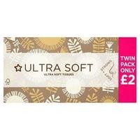 Superdrug Facial Tissue Ultra Soft 3Ply Twin Pack