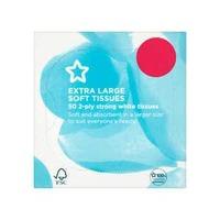 Superdrug Mini Mansize Twin Pack Facial 2 x 50 sheets