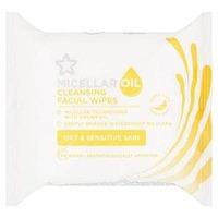 Superdrug Micellar Oil Cleansing Facial Wipes 25