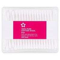 Superdrug Cotton Wool Buds Box Square x 200