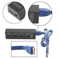 Superspeed 4-port USB 3.0 Hub with Individual Power Switches and Leds for Macbook Air
