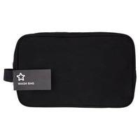 Superdrug Mens Two Zip Black Wash Bag