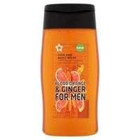 Superdrug Mens Shower Gel Orange & Ginger 300ml