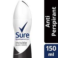 Sure Black & White Apd 150ml