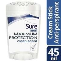 Sure Men Maximum Protection Fresh Scent Cream Deodorant 45ml