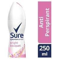 sure women fragrance bright aerosol deodorant 250ml