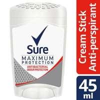 Sure Odour Protect Ap Cream 45ml