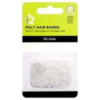 Superdrug Poly Hair Bands Clear x 50