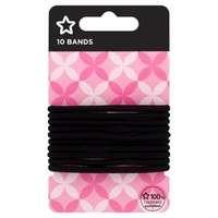 Superdrug black hair bands x 10