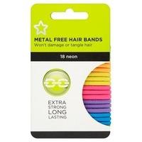 Superdrug Metal free hair bands x18