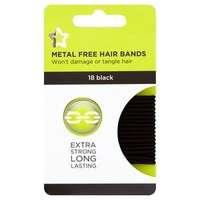 Superdrug Hair Bands Black Small x18
