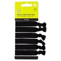 superdrug crease free hair ties x 6 black