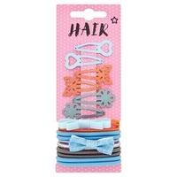 superdrug lux kid hair bands clips 11 pack